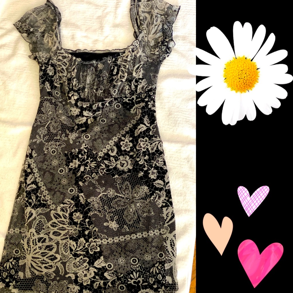 Black and white dress